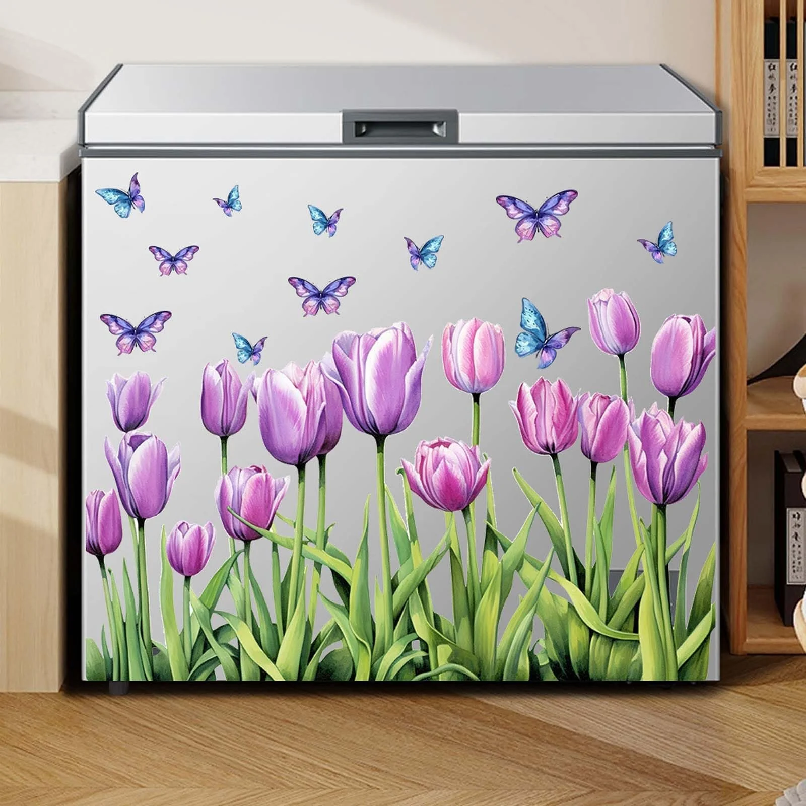 Наклейка на стену Tulip Butterfly 50 x 40 см Светло-фиолетовая, фото №5