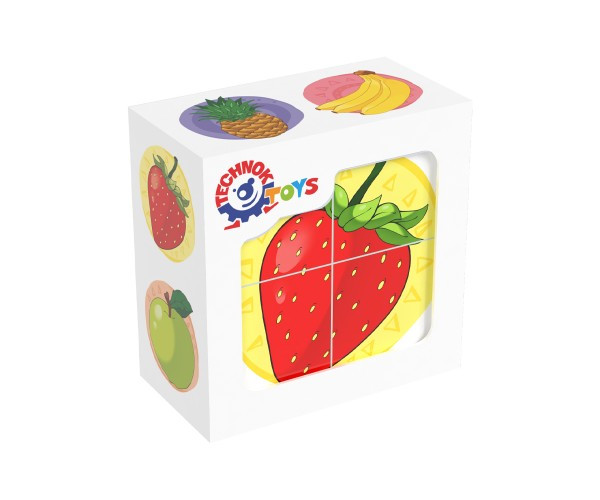 Іграшка кубики Фрукти ТехноК арт.1332, фото №1 Іграшка кубики Фрукти ТехноК арт.1332, фото №1