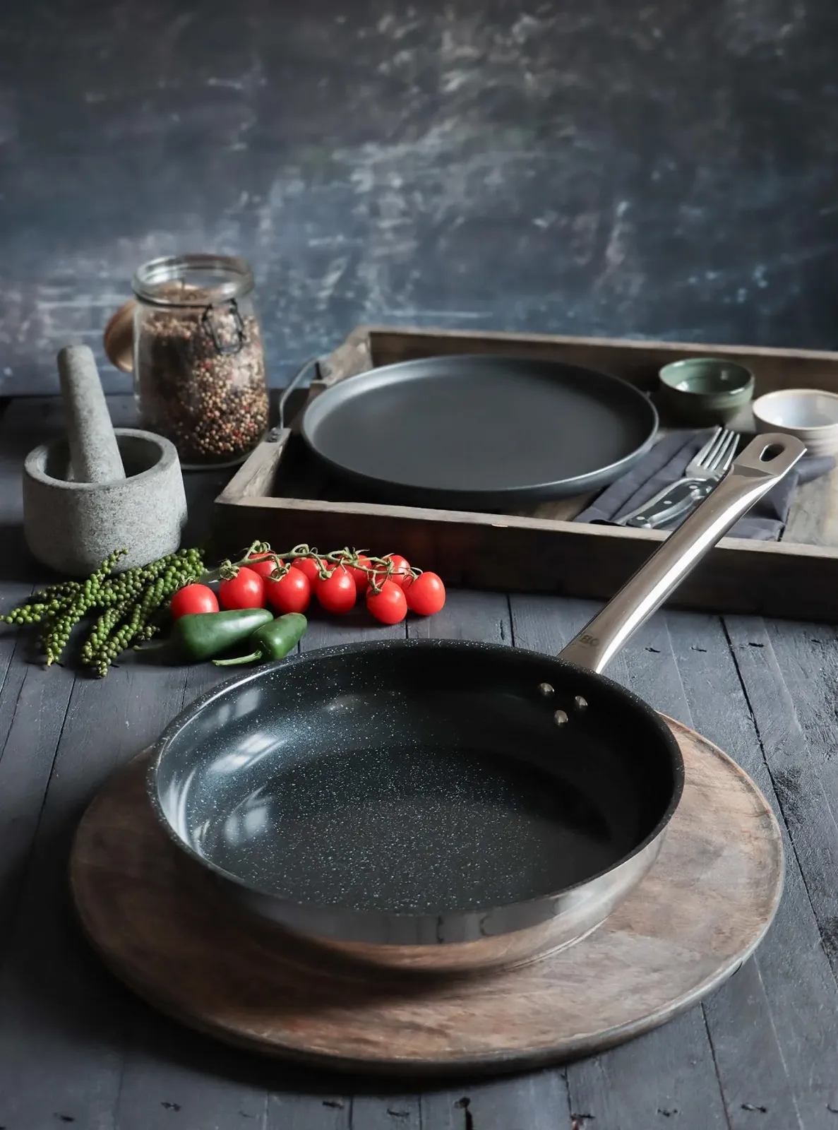 Пательня ELO Profi Therm Platinum 28 см, нержавіюча сталь 18/10, антипригарне покриття ELODUR® Select, фото №8