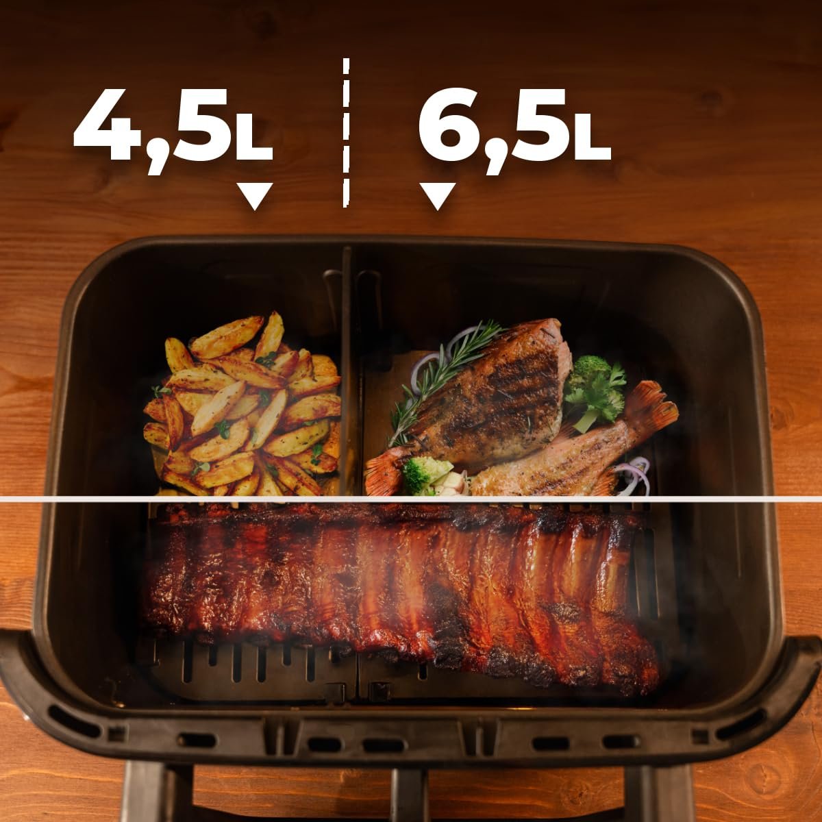 Мультипечь Cecotec Cecofry & Grill Smokin' 10000 10 л 2200 Вт Гриль Коптильня 40-200°C 10 меню, фото №10 Мультипечь Cecotec Cecofry & Grill Smokin' 10000 10 л 2200 Вт Гриль Коптильня 40-200°C 10 меню, фото №10