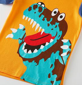 Комплект дитячої піжами TEDD Шорти Динозавр Бавовна Літо synthetic.ua - Фото 1