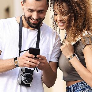 Наручные часы Мужские/Женские JewelryWe Ретро Кожаный Аналоговый Кварцевый с Римскими Цифрами Черный (2 штуки) synthetic.ua - Фото 1