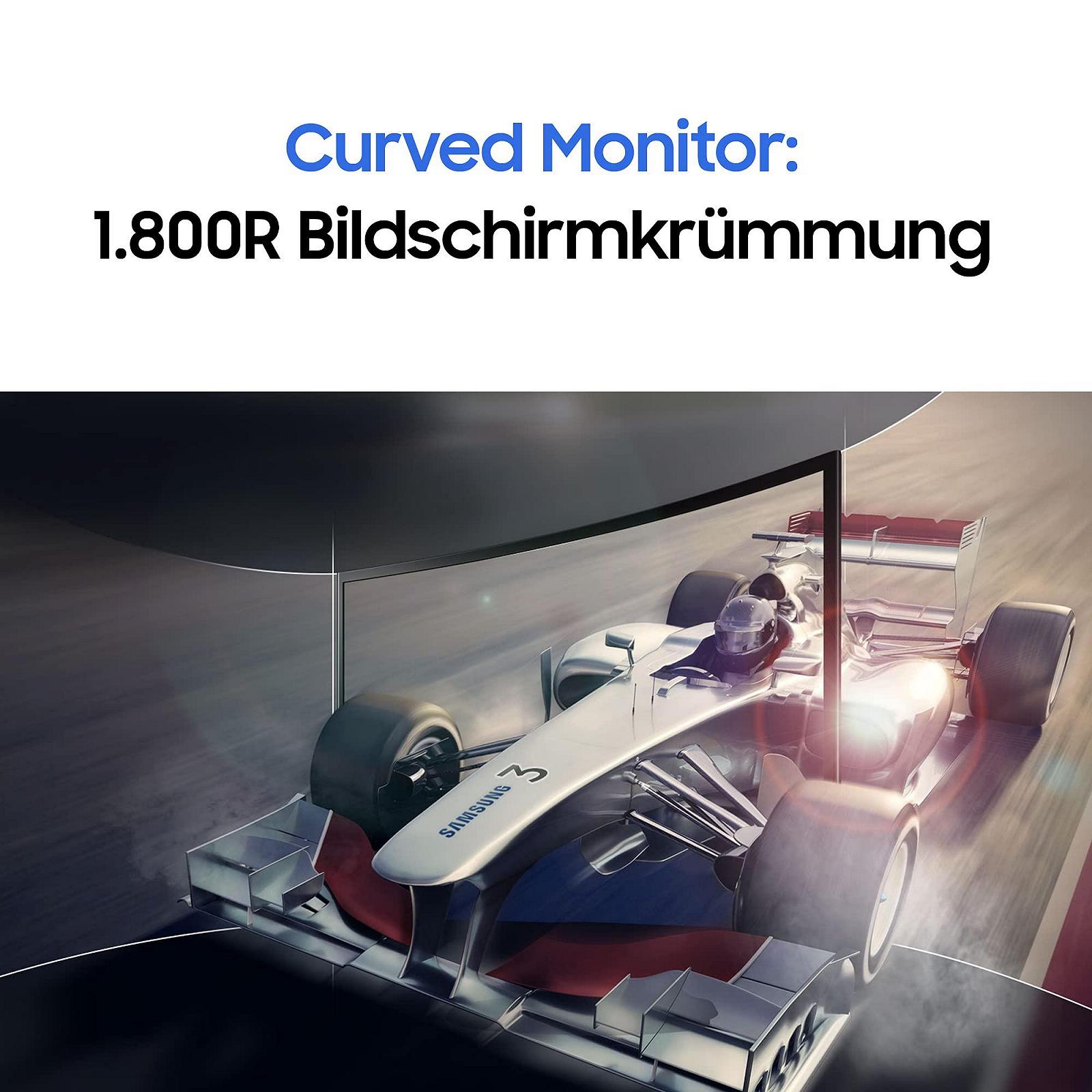 Монитор Samsung Curved C24F396FHR 24 дюйма VA панель Full HD черный, фото №5