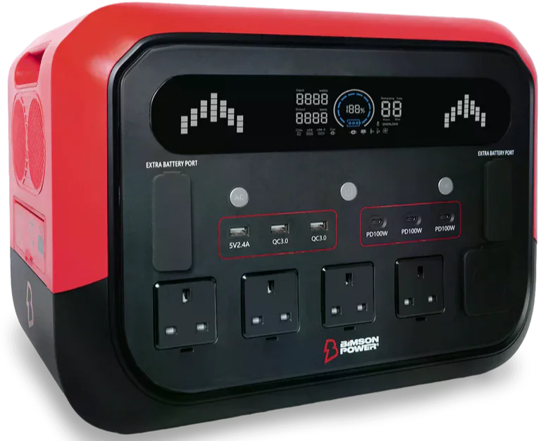 Зарядна станція Bimson Power BP2400PPS 4800 Вт / 2400 Вт / 2048 Вт*год / LiFePO4 / Швидка зарядка, фото №1