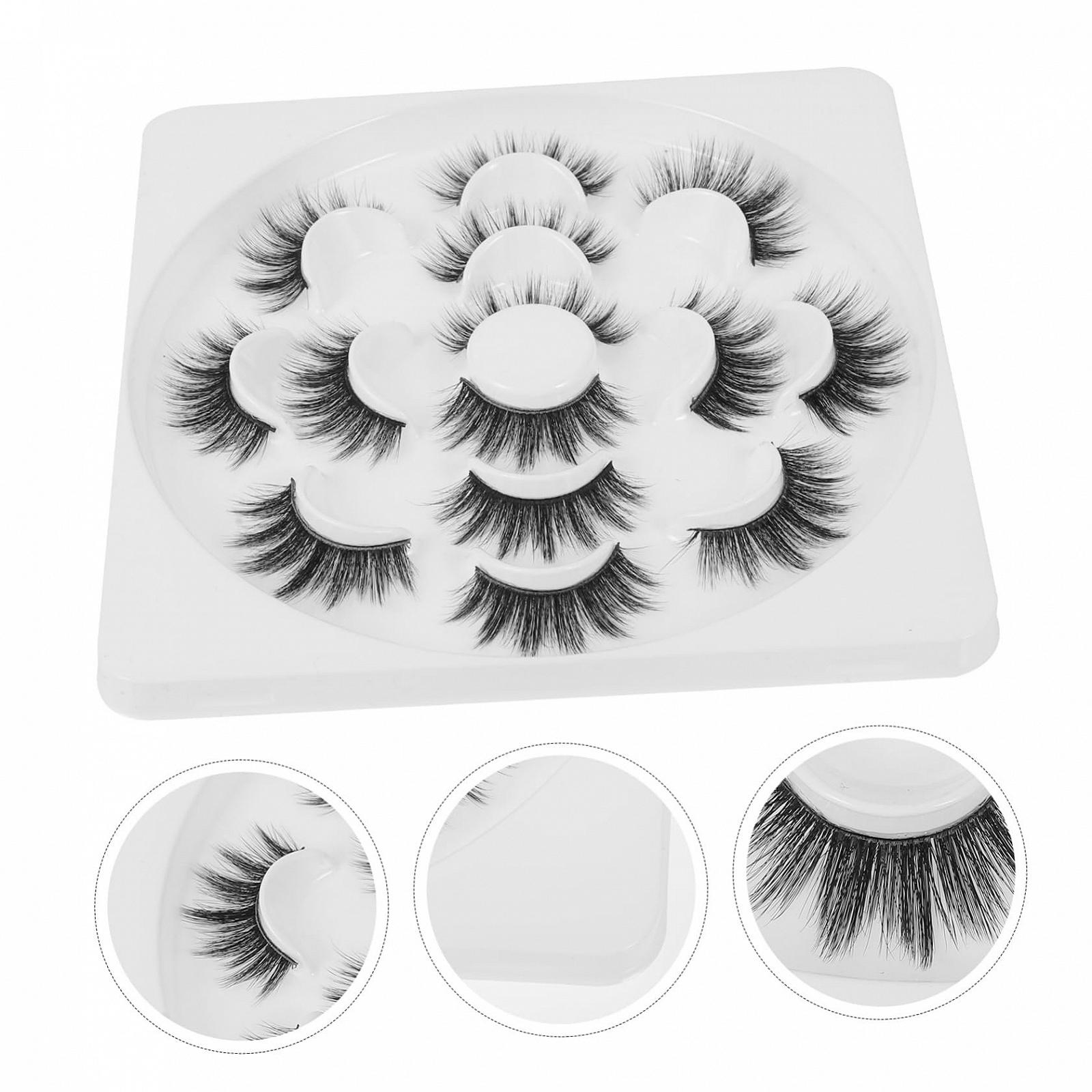 Вії Falsche 14 пар Вії для котячих очей чорні густі штучні, фото №4