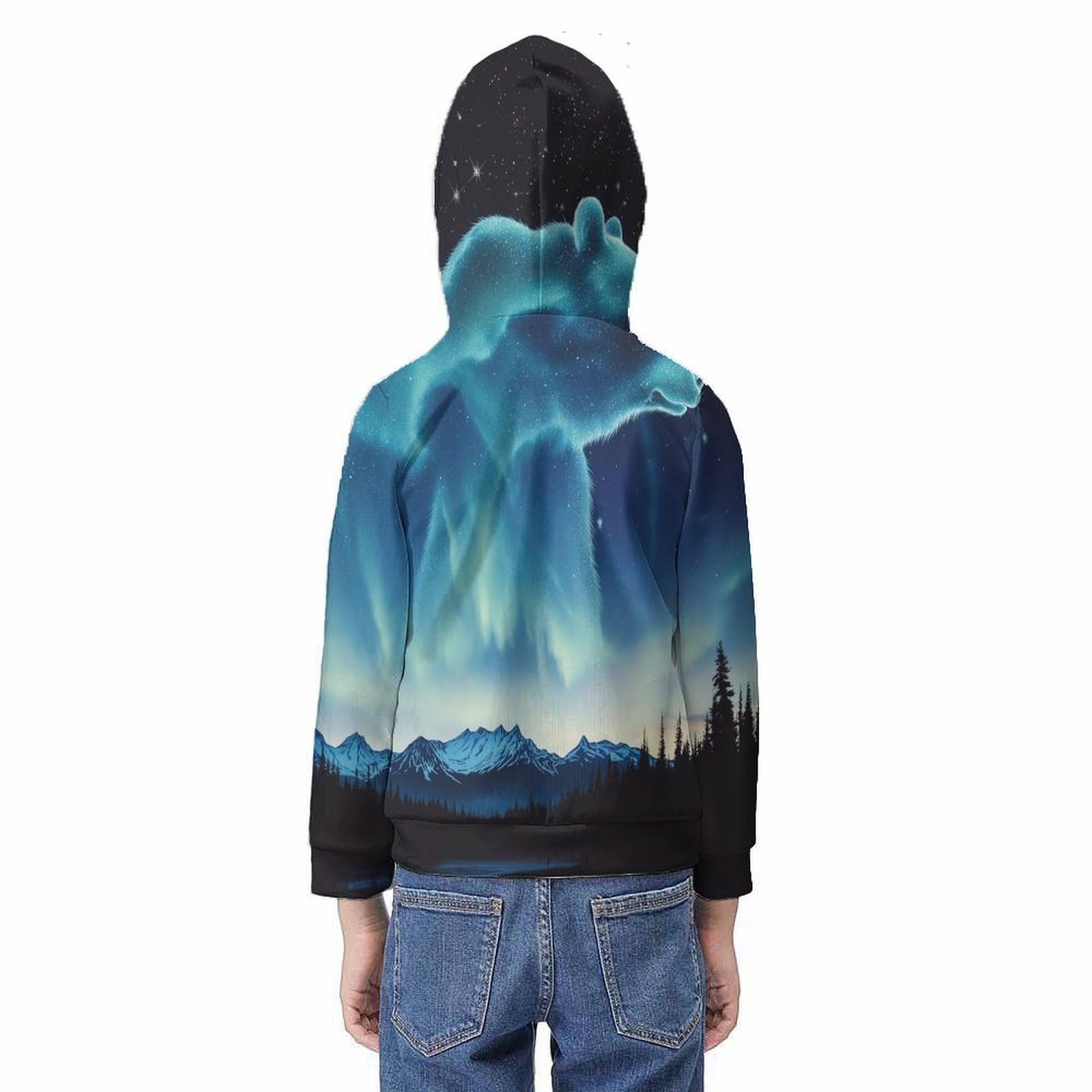 Худі YYVKPMLXC Дитячий Підлітковий 3D Кольорова Галактика, фото №6