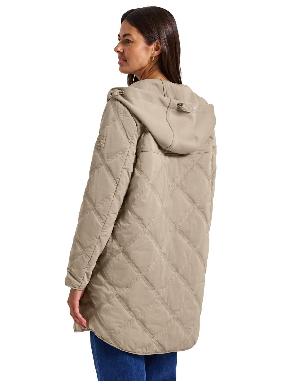 Жіноче пальто стьобане з капюшоном, фото №2