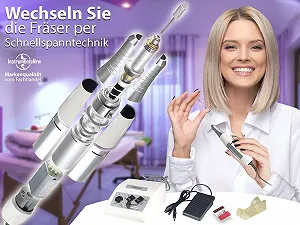 Электрический набор для маникюра со скоростью 30 000 оборотов в минуту synthetic.ua - Фото 1