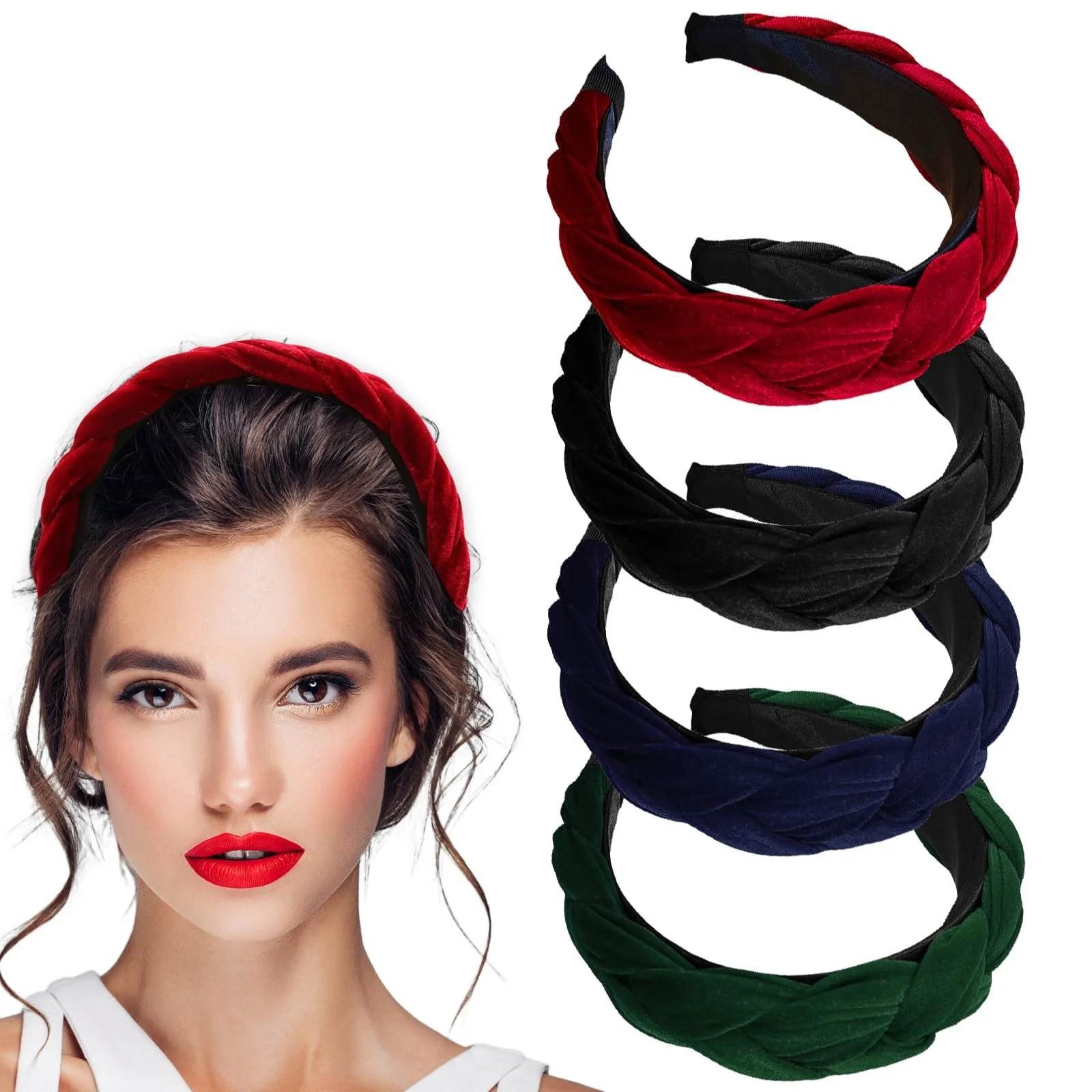 Обруч Оксамитовий Плетений, фото №1