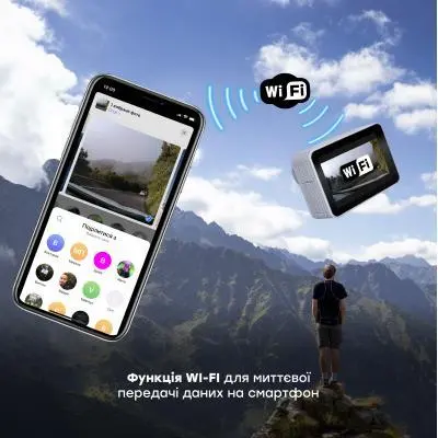 Экшн-камера AirOn ProCam 7 Touch 35in1 Cycling Kit 4822356754796, фото №9