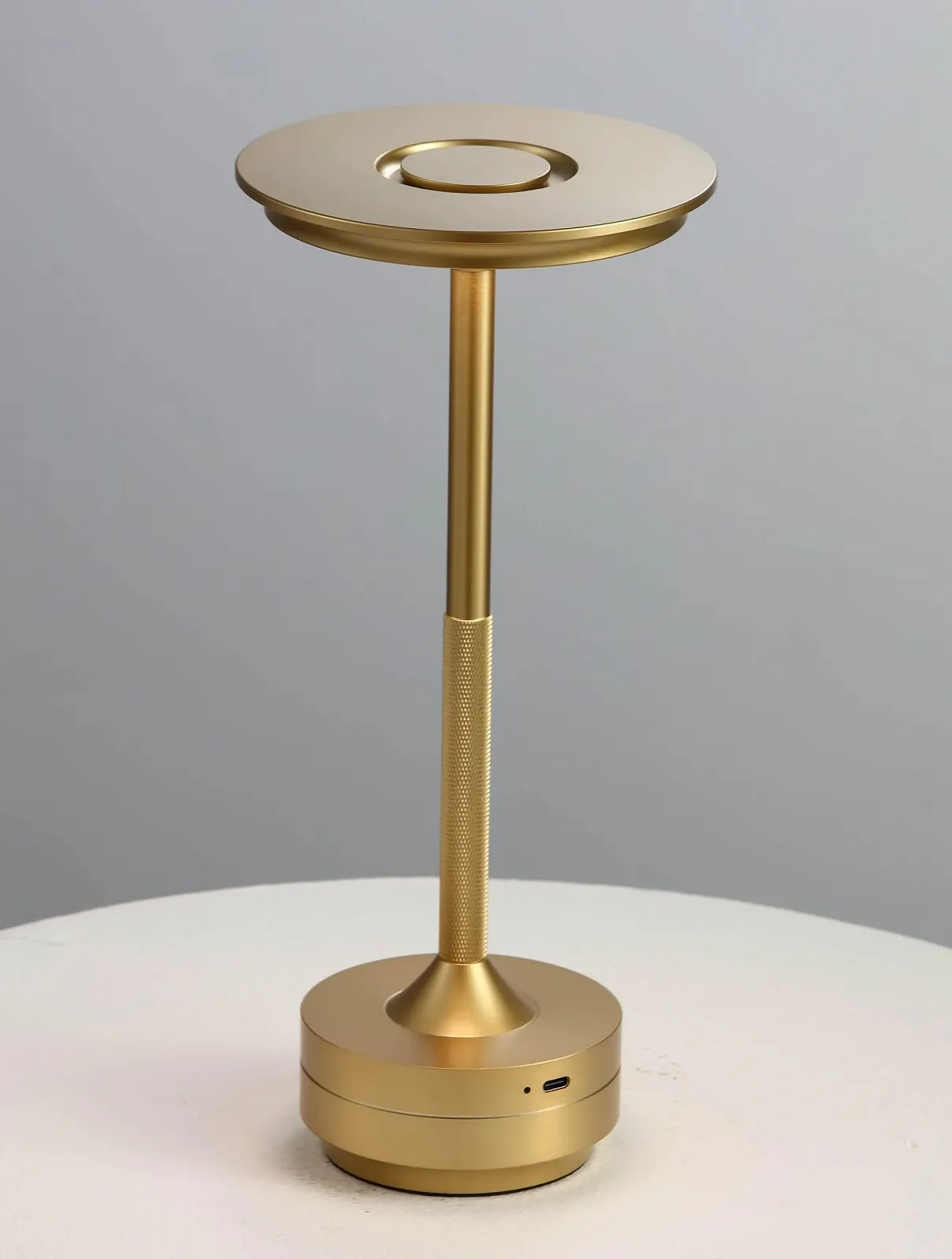 Настільна лампа EPIC LED акумуляторна сенсорна золота, фото №8