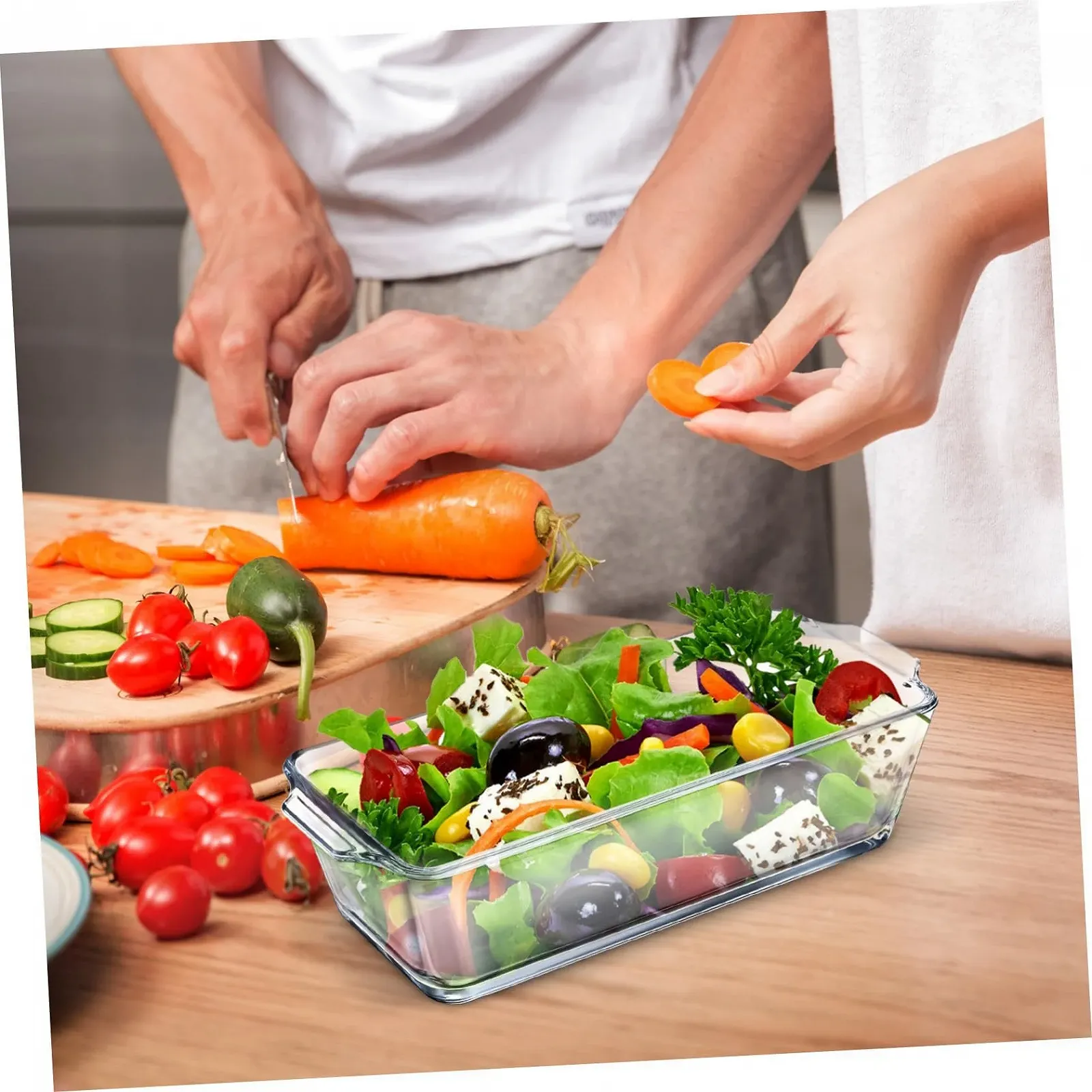 Форма для запекания Ipetboom Heat-Resistant Glass Multifunctional Family Size Прозрачная, фото №5 Форма для запекания Ipetboom Heat-Resistant Glass Multifunctional Family Size Прозрачная, фото №5