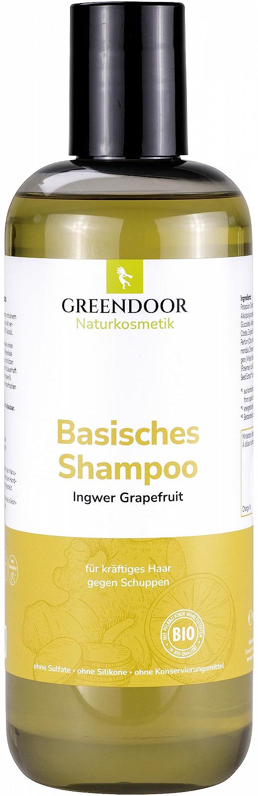 Шампунь GREENDOOR Basic Organic натурал Ginger Grapefruit 500 мл чоловіче Сильне волося Проти лупи, фото №1