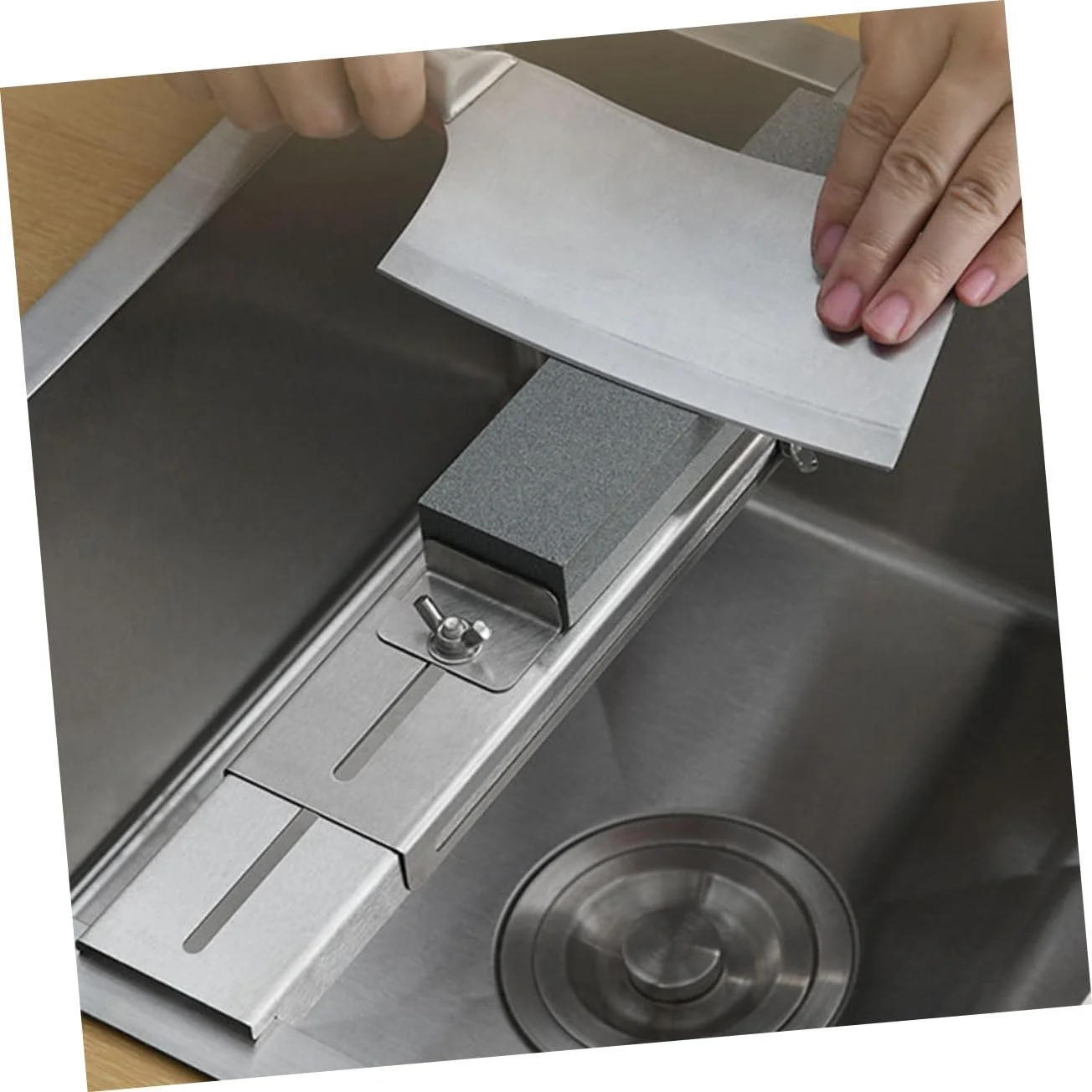 Тримач для точильного каменю Sewroro нержавіюча сталь регульований нековзний, фото №3