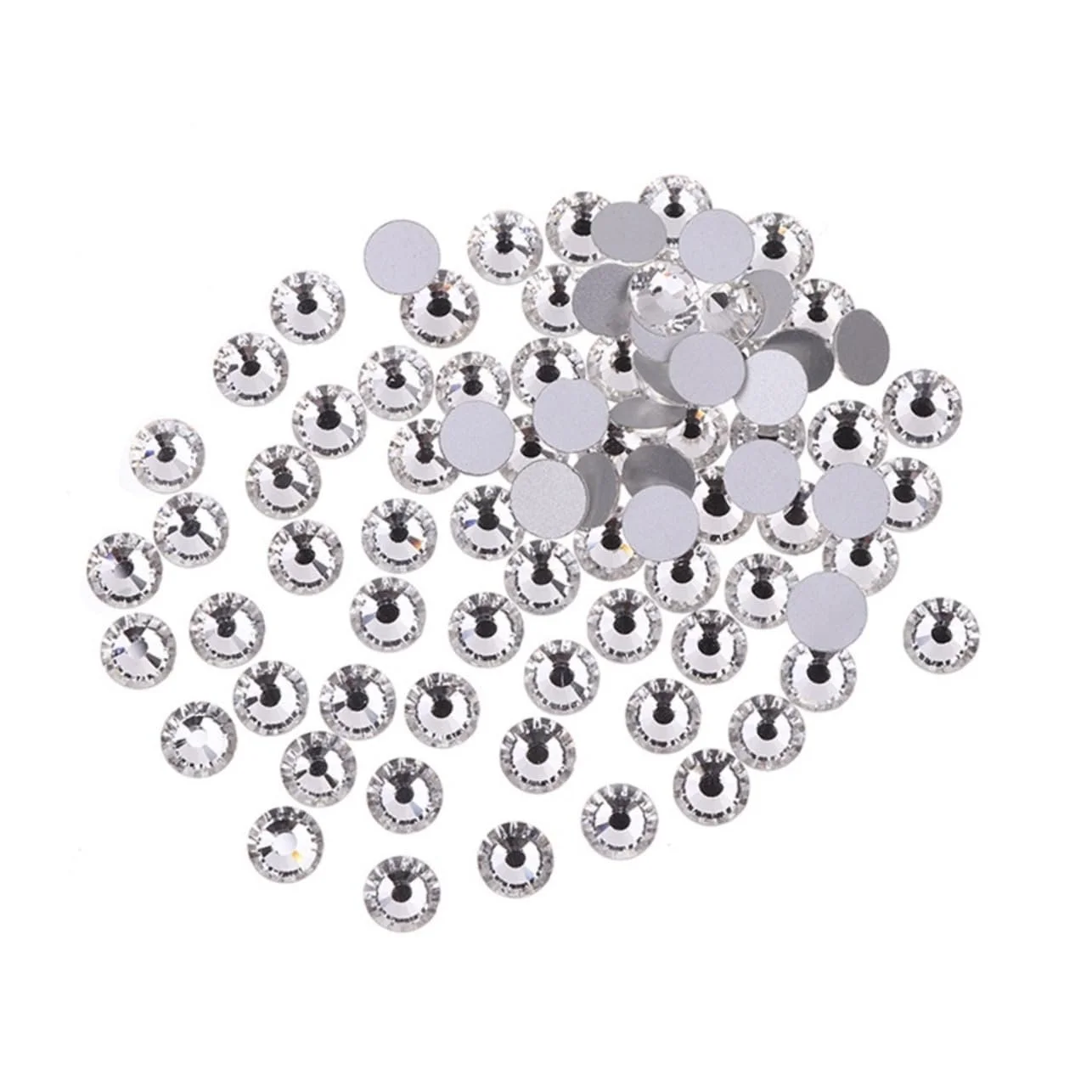 Стразы Перламутровые 72 шт. для Маникюра, Губ, Румян, Декорирования, Комбинированная Пластина, фото №1