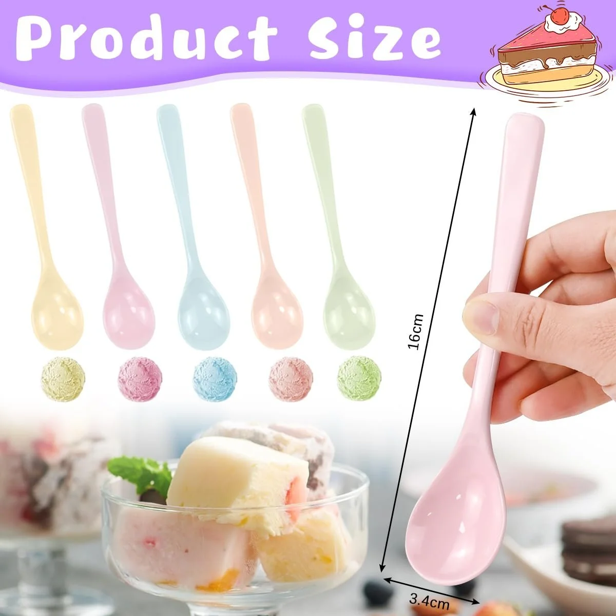 Набір з 5 ложок для яєць, багаторазові, фото №2