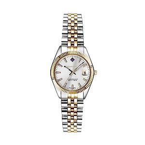 Женские наручные часы GANT Sussex Mini (28 мм) Серебряный циферблат/Двухцветная нержавеющая сталь PVD G181002 - Фото 1