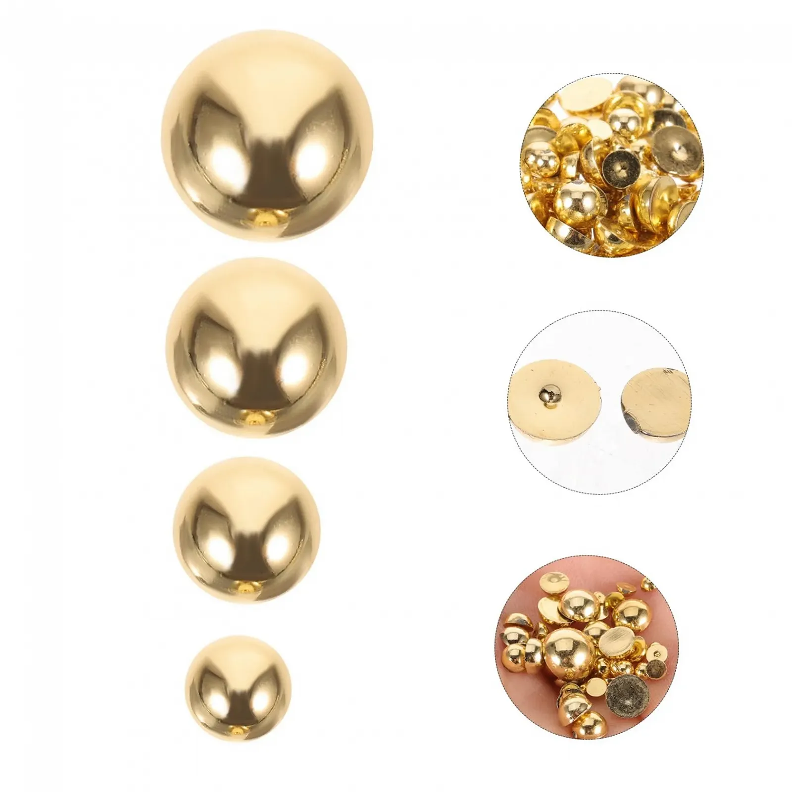 Полукруглые Жемчужины minkissy 1000 шт. Золотые, фото №2