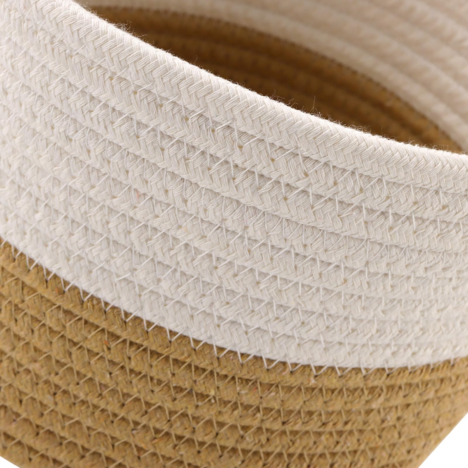 Набір підвісних кошиків для рослин KEILEOHO 4 шт. 14 см та 20 см бавовняні плетений, фото №3