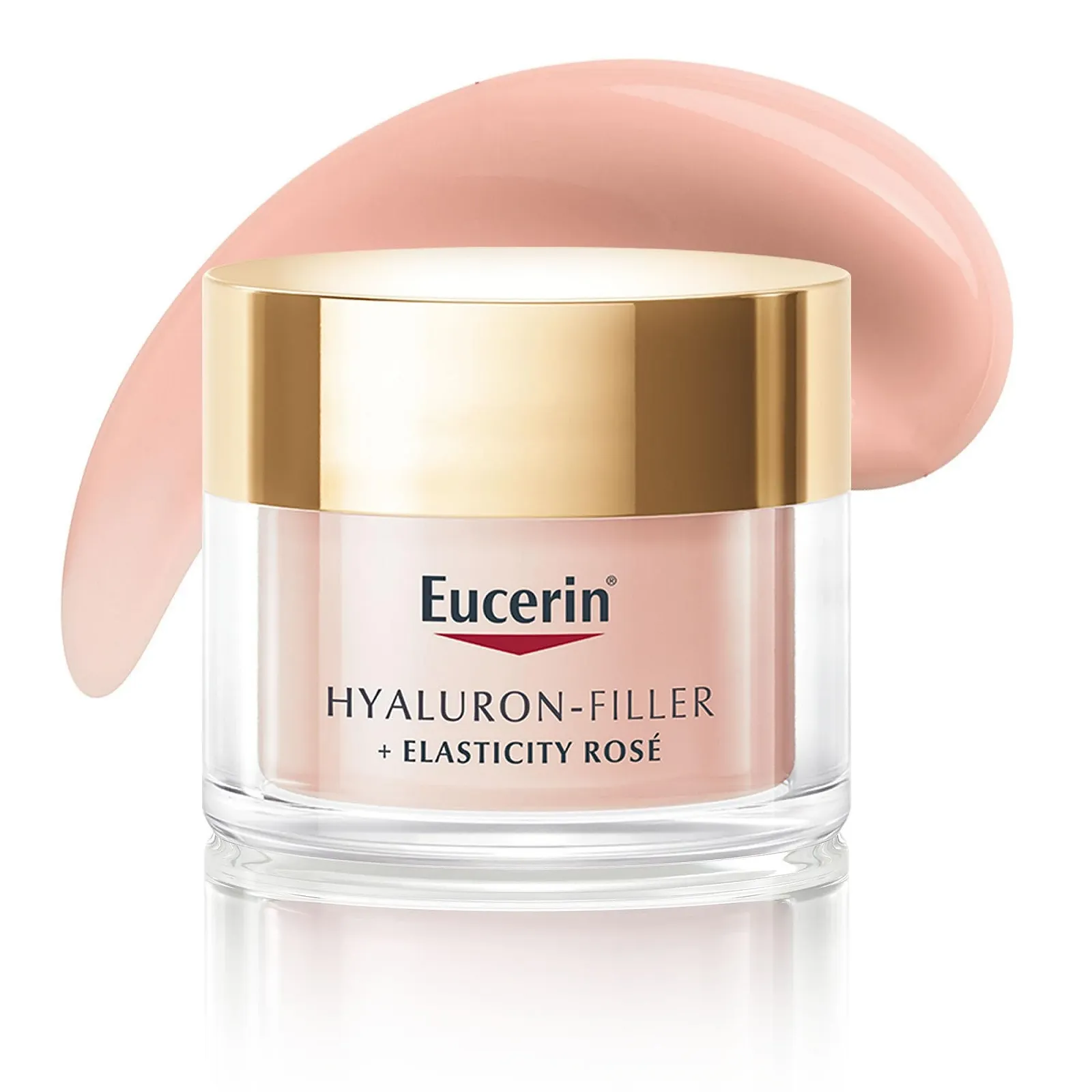 Денний крем Eucerin Hyaluronic Filler + Elasticity Rosé SPF 30 50 мл з рожевими пігментами, гіалуроновою кислотою та тіамідолом для зменшення зморшок та пігментних плям, фото №1