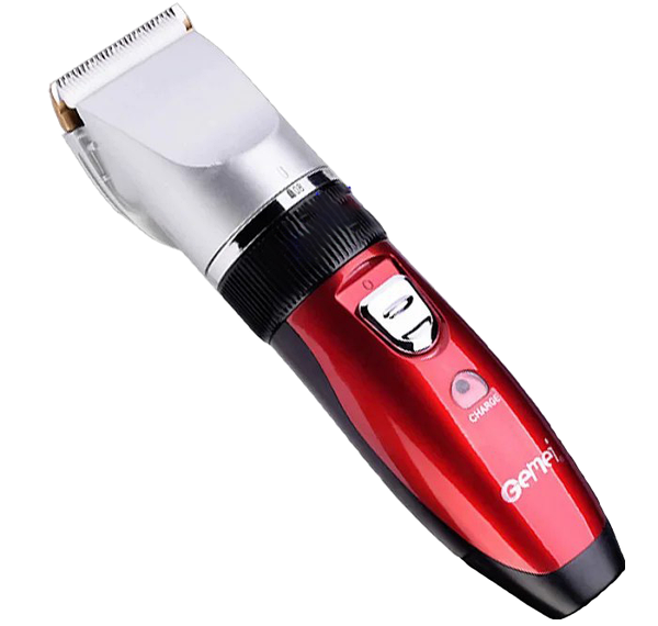 Машинка для стрижки волос Gemei GM-6001 Красная, фото №1