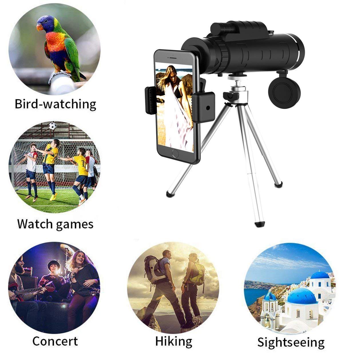 Monokulyar BAK4 Hochleistungs mit PH-Stativ Moviy, фото №7