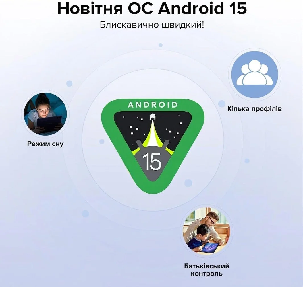 Планшет 11" DOOGEE Tab G6 6+24/256Gb 4G 2-SIM 8 ядер Android 15 8000 mAh Черный, фото №7