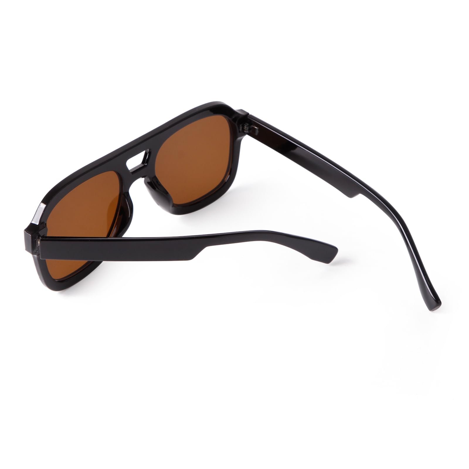 Сонцезахисні окуляри Laurinny Retro 70s для жінок і чоловіків, квадратні з пласким верхом, фото №6