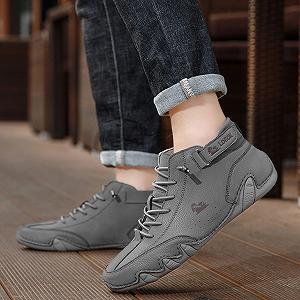 Кросівки Alpaca Cowboy Boots шкіряні кольору хакі, розмір 34-50 EU synthetic.ua - Фото 1
