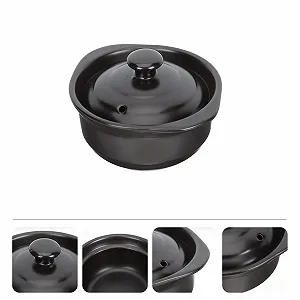 Горшок для запекания OQHAIR керамический с крышкой для супа и тушения synthetic.ua - Фото 1