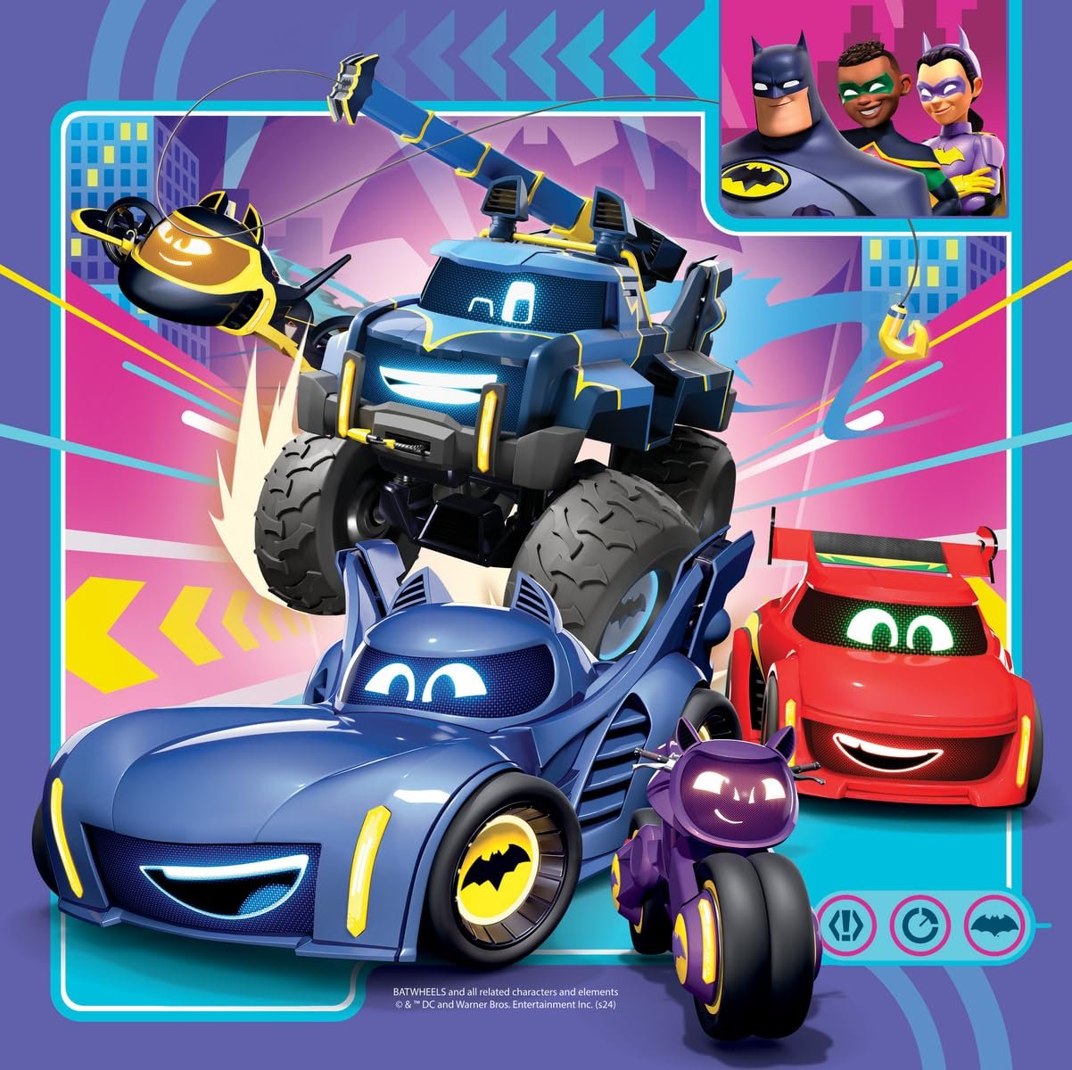 Дитячий пазл Ravensburger Batwheels 12001056 3 x 49 елементів від 5 років, фото №4