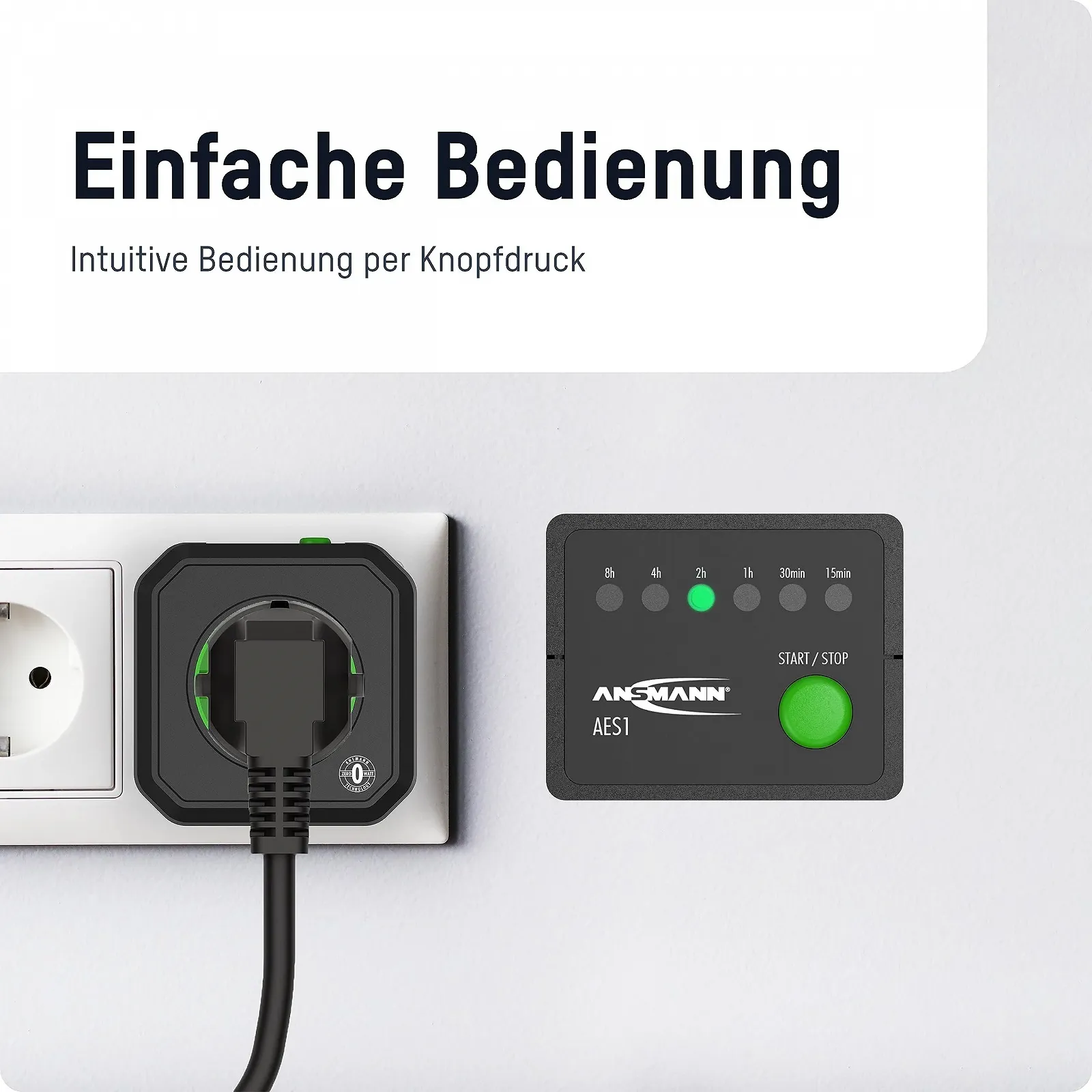 Таймер-розетка ANSMANN Zero Watt Technology Черный Универсальный размер, фото №2 Таймер-розетка ANSMANN Zero Watt Technology Черный Универсальный размер, фото №2