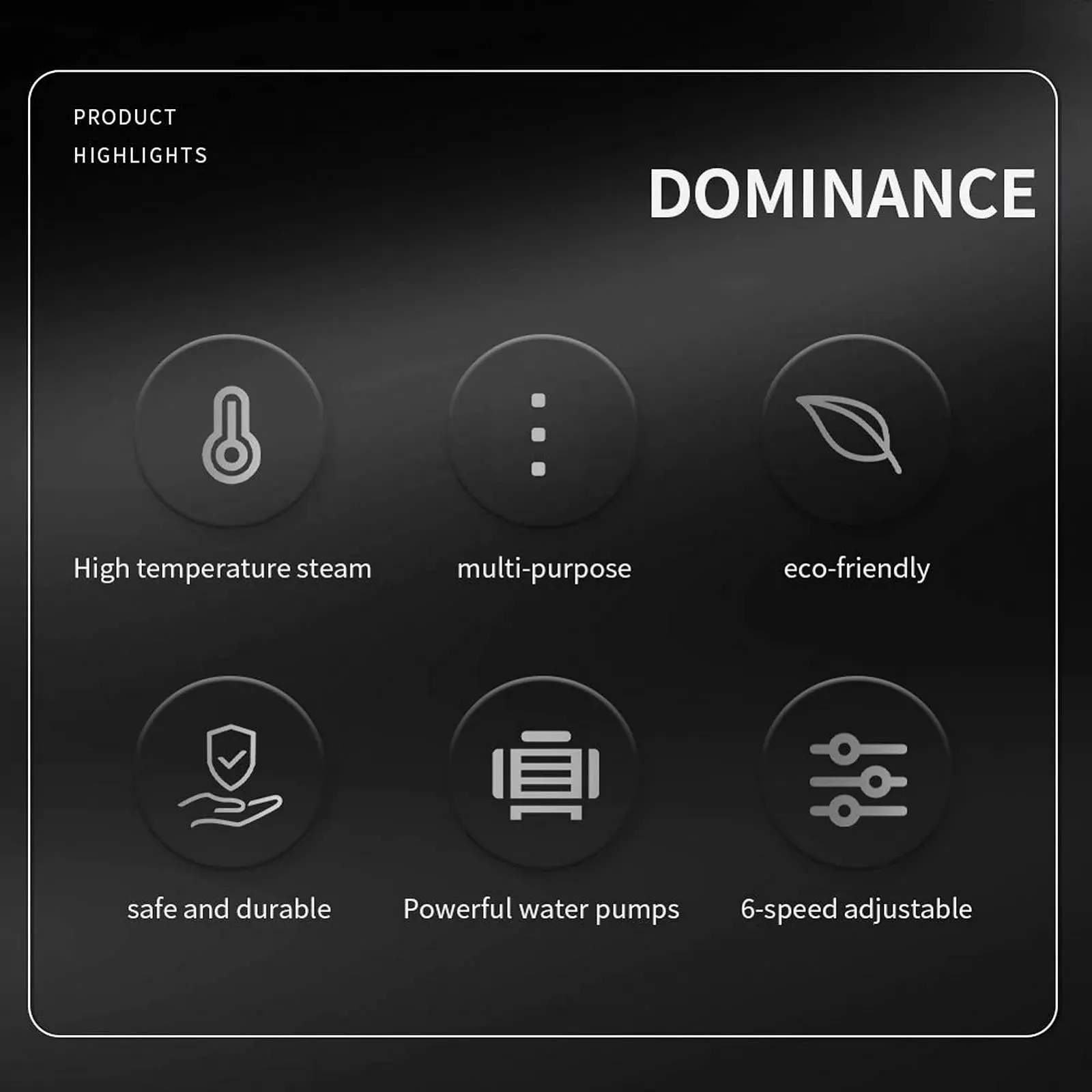 Ручний пароочисник 1500 Вт 105°C з 4 аксесуарами та 6 рівнями регулювання, фото №2