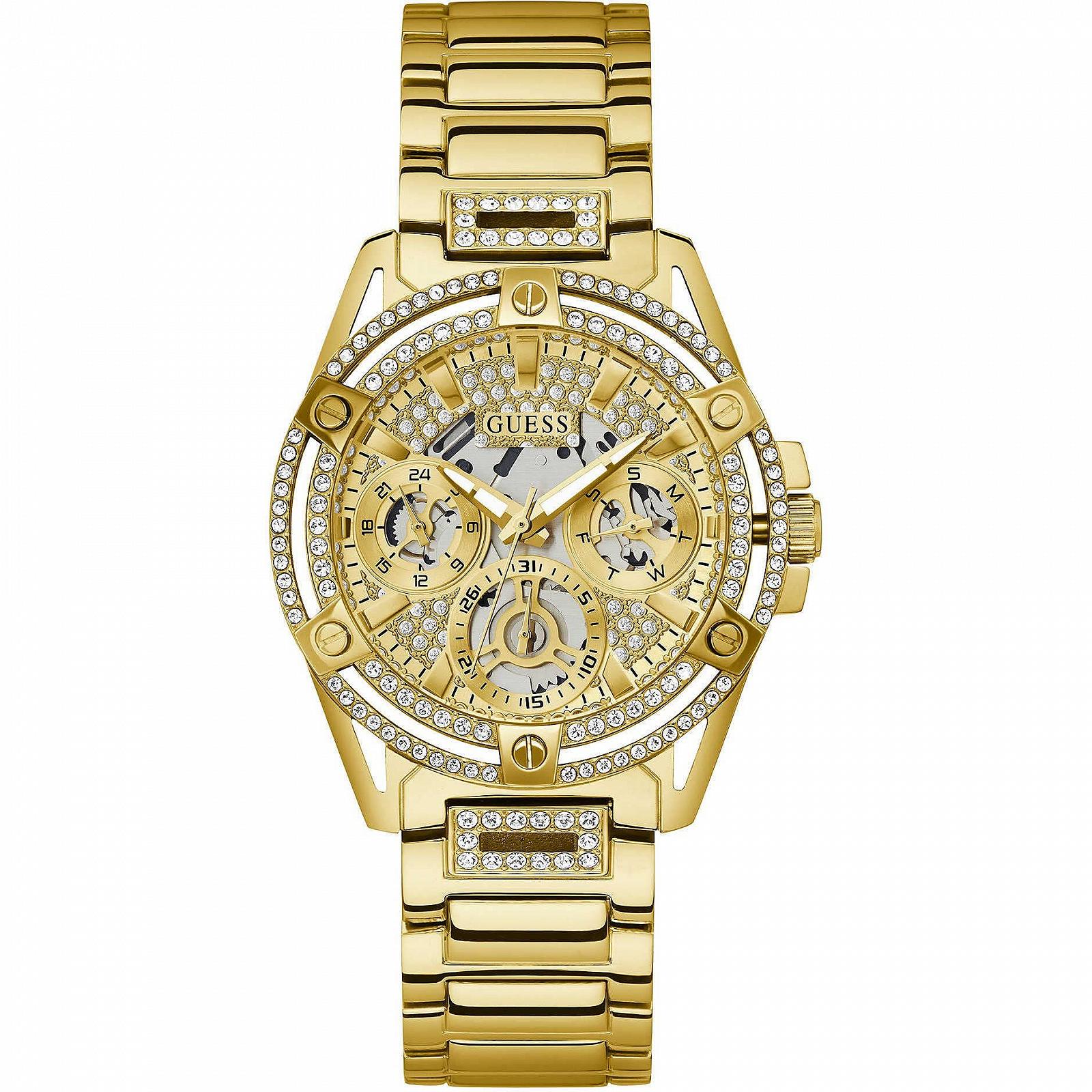 Жіночий годинник Guess Gold-Tone Crystal Multifunction, фото №1