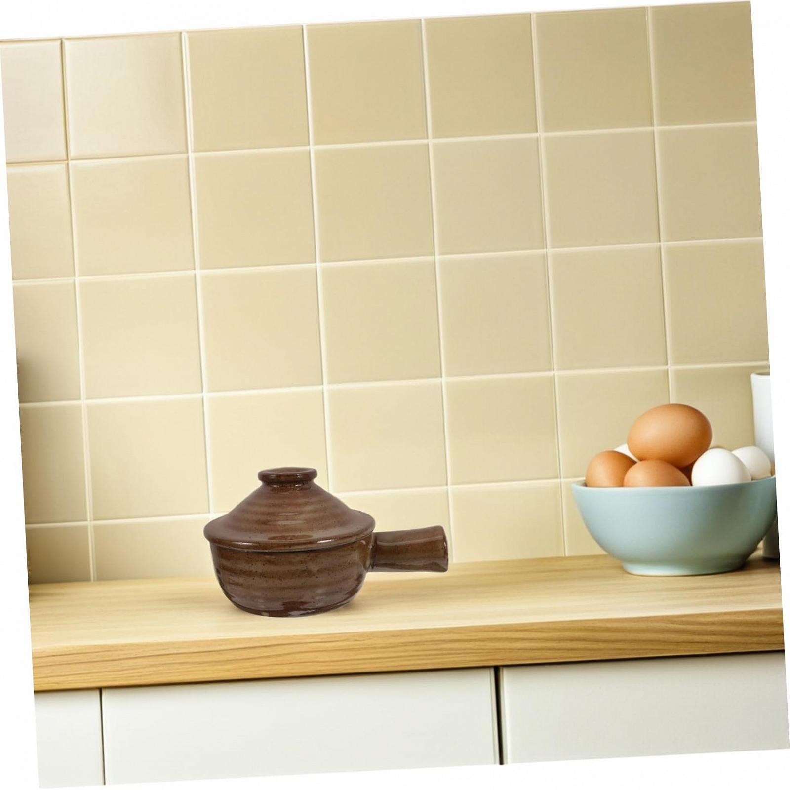 Набір керамічних ковшів TOYANDONA 2 шт термостійкі з кришкою для мікрохвильової печі, фото №6