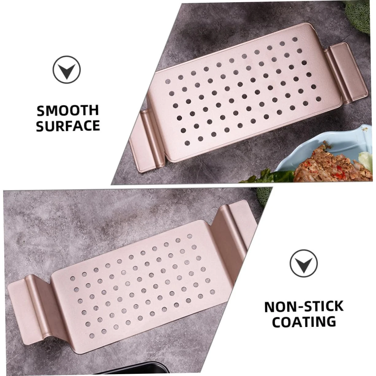 Форма для выпечки хлеба Veemoon Rose Gold углеродистая сталь с антипригарным покрытием большая розовая позолота, фото №6