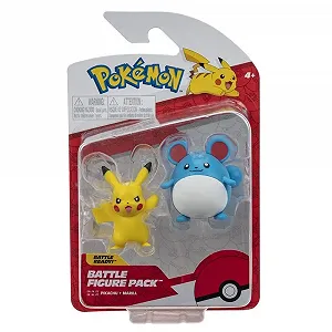 Фігурки Pokémon Pikachu & Marill 5 см Fighting Figures 2023 - Фото 1