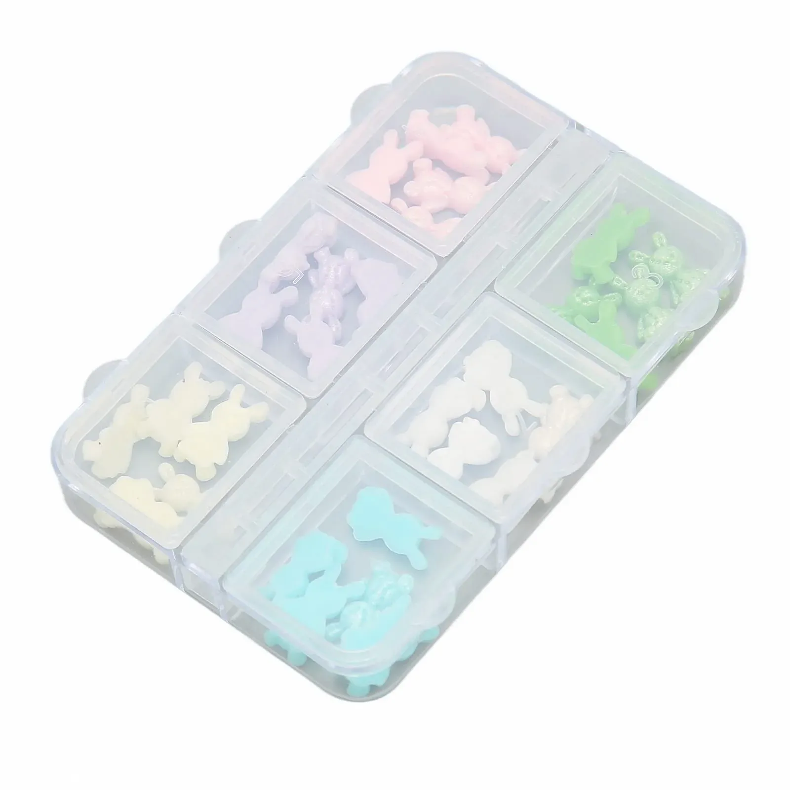 Украшения для ногтей Тип Узор медведя Многофункциональный Подвески для ногтей Легкие и нежные жемчужины Цвет, фото №2