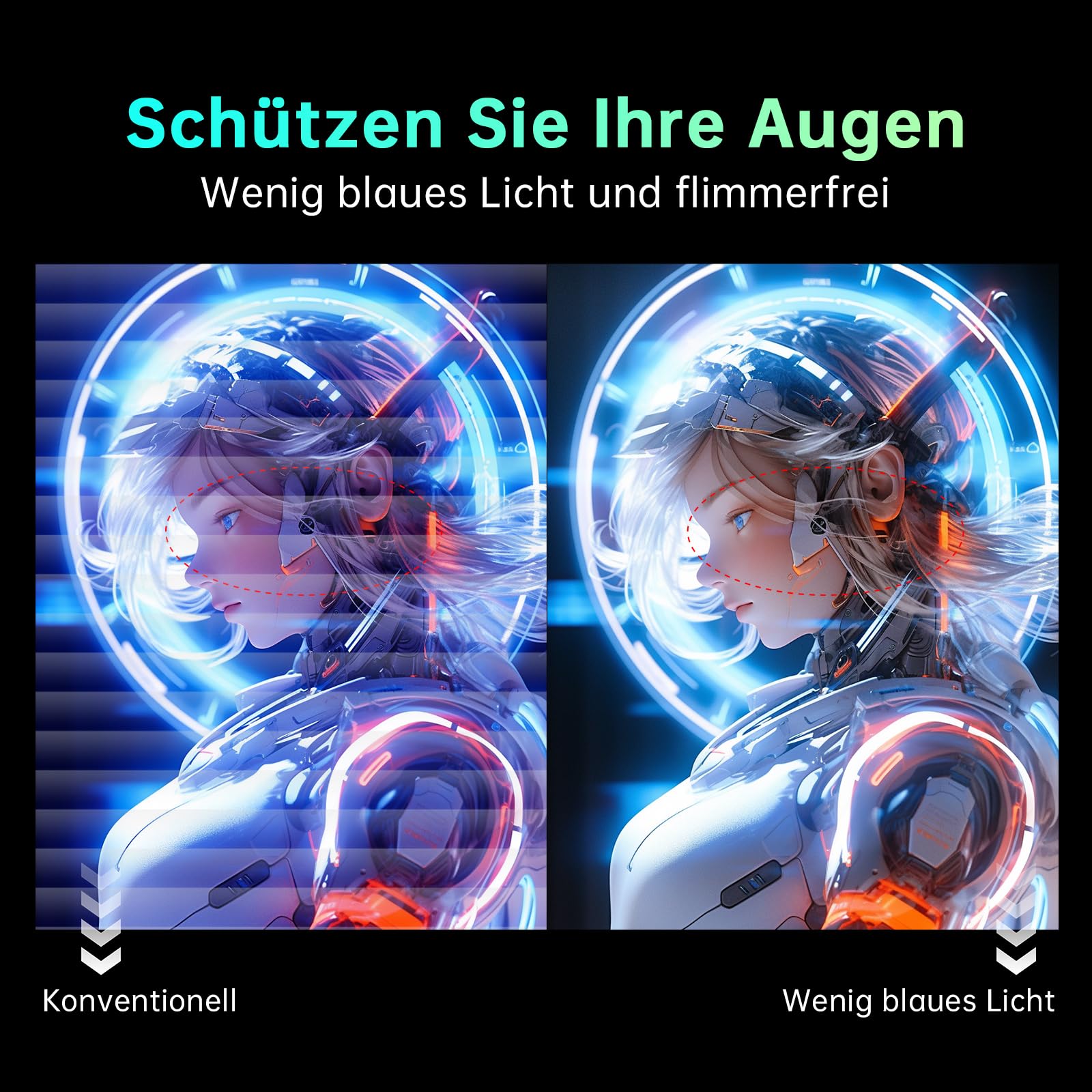 Монитор KTC Gaming H32S17 32 дюйма Curved 170Hz QHD 2K 2560 x 1440p 1ms HDR10 Freesync & G-sync VA 1500R 125% sRGB Blue Light Reduction VESA DP 1.4 165Hz HDMI 2.0 144Hz USB, фото №6 Монитор KTC Gaming H32S17 32 дюйма Curved 170Hz QHD 2K 2560 x 1440p 1ms HDR10 Freesync & G-sync VA 1500R 125% sRGB Blue Light Reduction VESA DP 1.4 165Hz HDMI 2.0 144Hz USB, фото №6