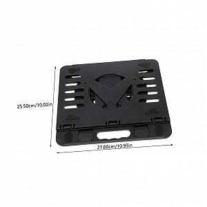 Підставка для ноутбука складана з обертовим тримачем з міцного ABS, мобільна synthetic.ua - Фото 1