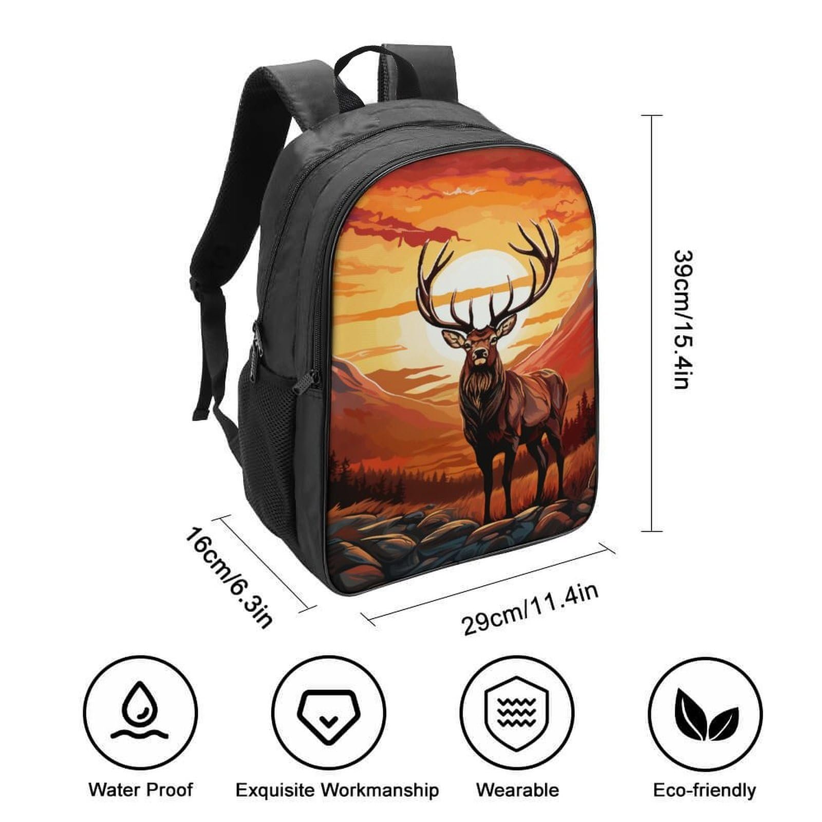 Школьный рюкзак MXRMXR Deer 40x28x16см, фото №2