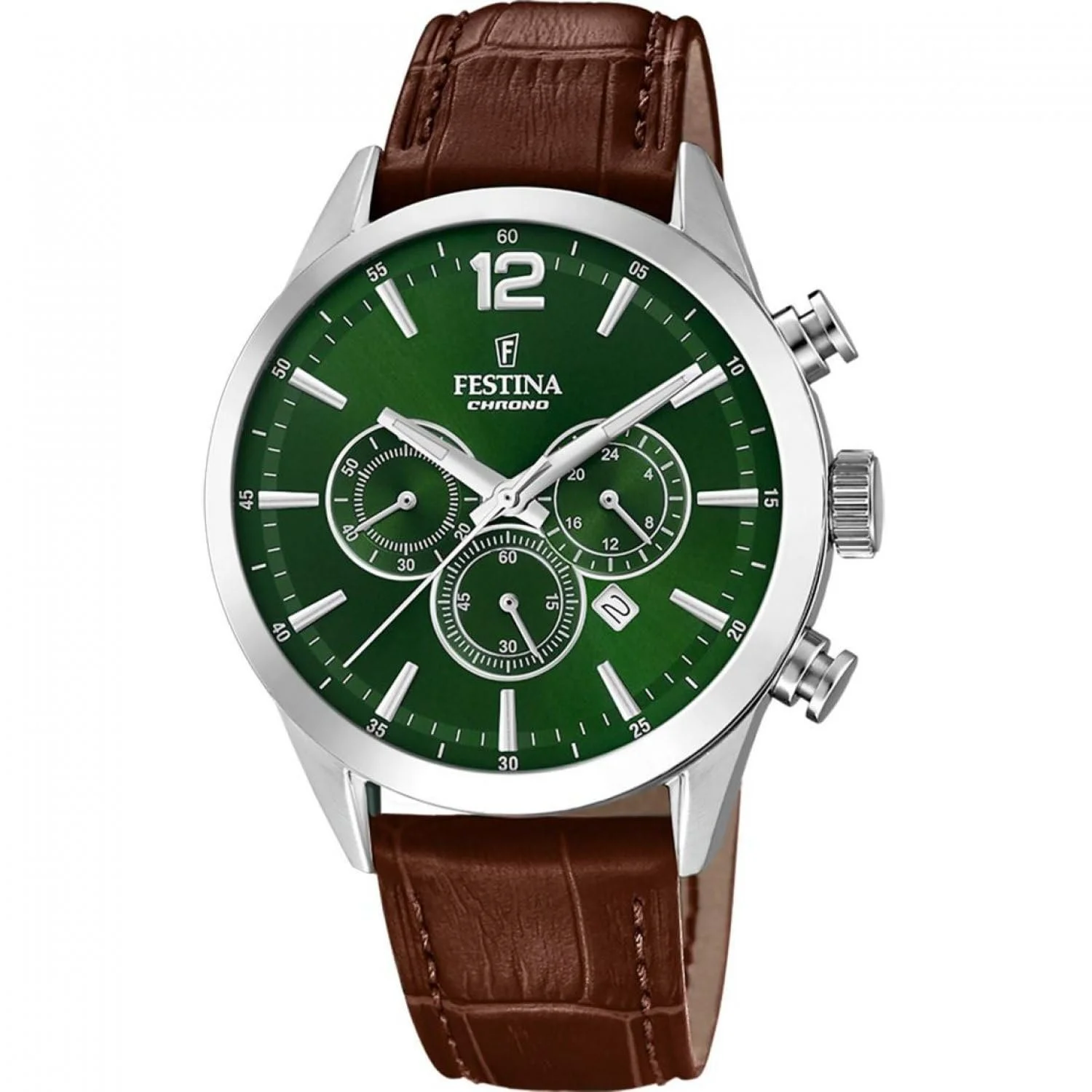 Часы Chronograph Festina Timeless F20542/8 Кожаные, фото №1 Часы Chronograph Festina Timeless F20542/8 Кожаные, фото №1