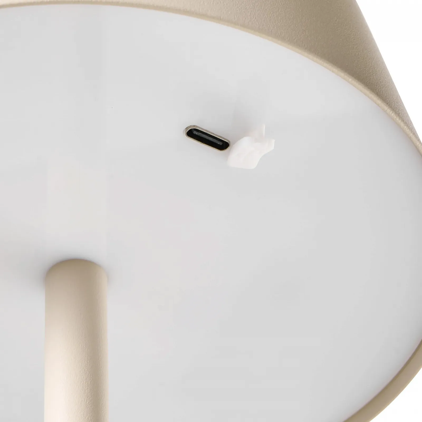 Настільна лампа LED Beliani Guder Wireless USB-C 37 см Бежева, фото №6