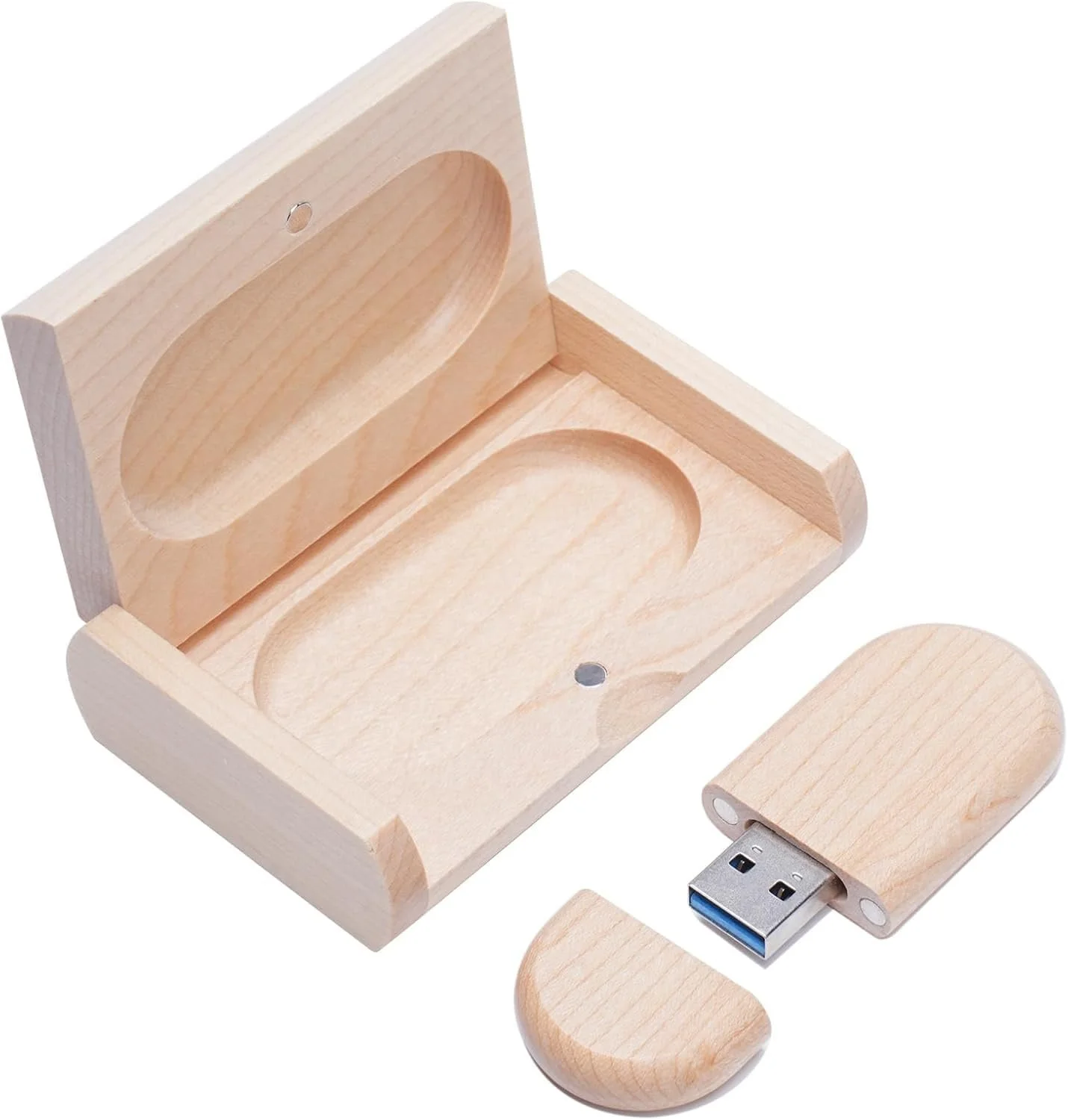 USB-накопичувач Wooden 16ГБ USB 2.0 з дерев'яною коробкою, фото №7