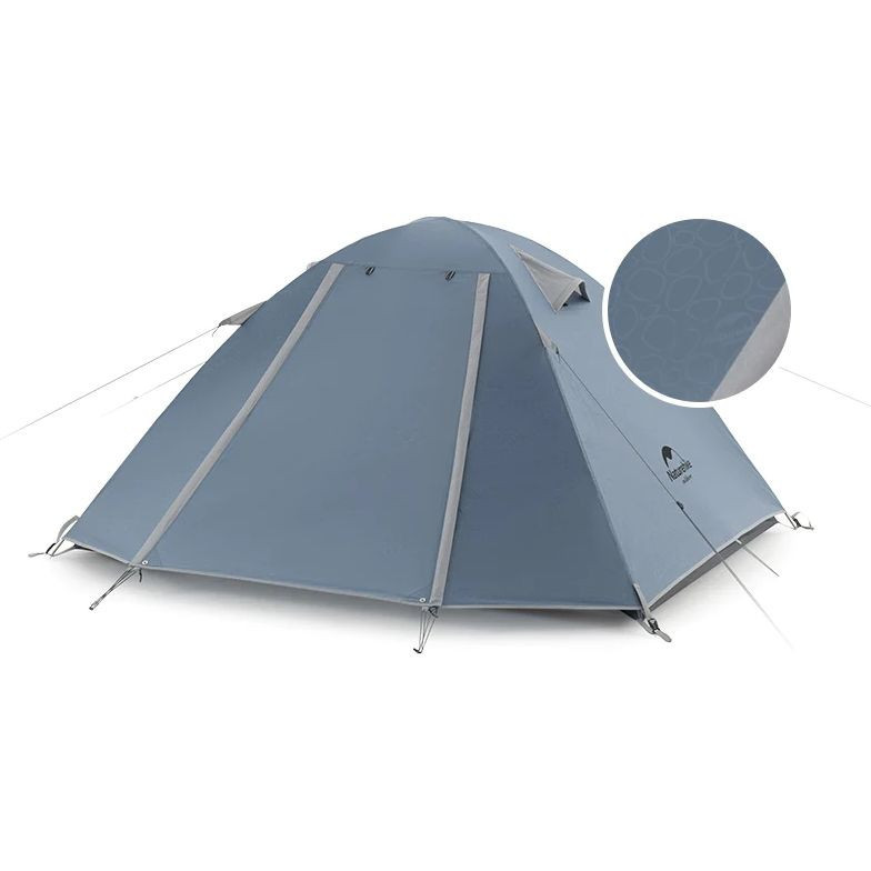 Намет двомісний Naturehike P-Series NH18Z022-P, 210T/65D, темно-синій, фото №2