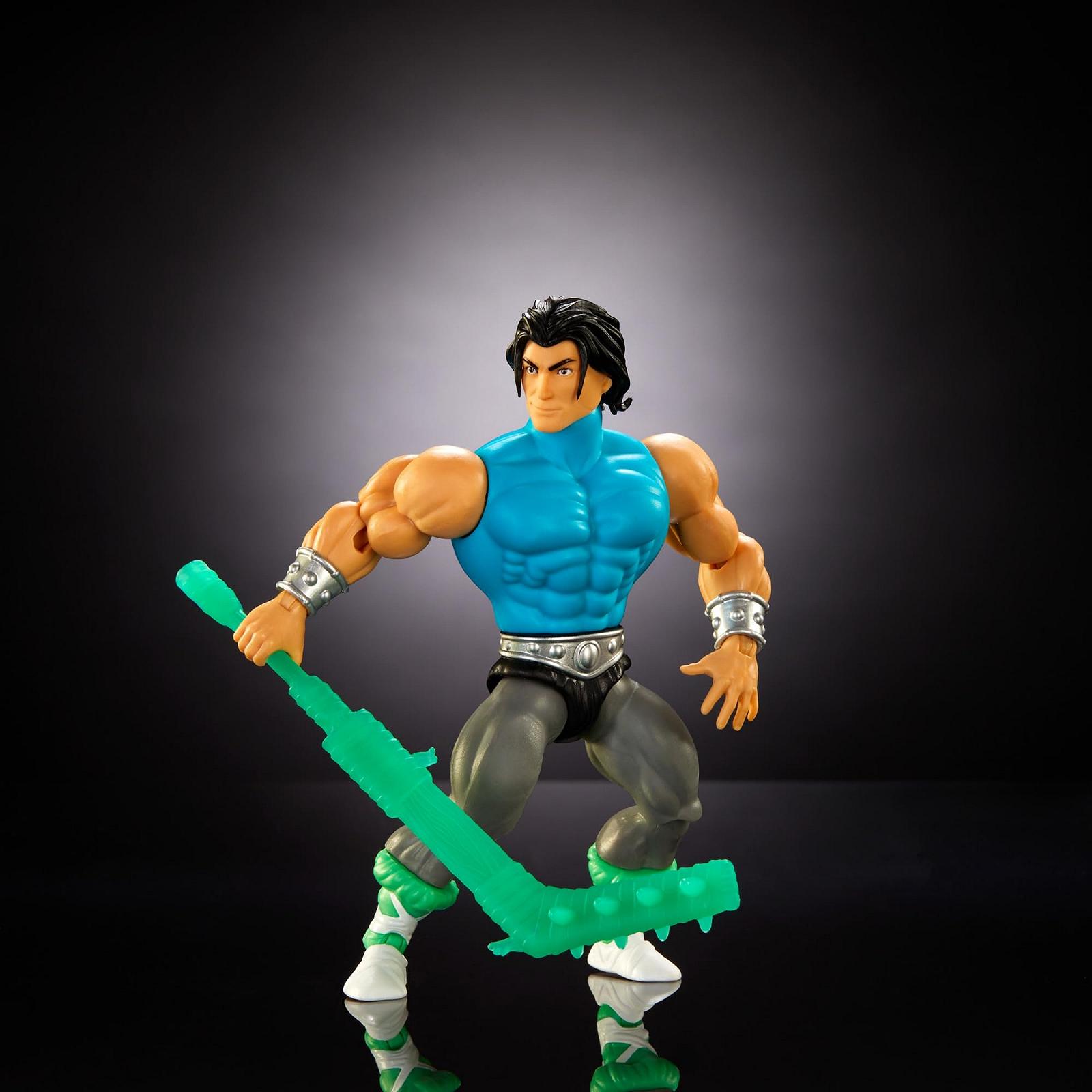 Фігурка Masters of the Universe Origins Turtles of Grayskull Кейсі Джонс, 16 точок руху, броня та зброя, кросовер TMNT & MOTU, різнокольоровий, фото №3