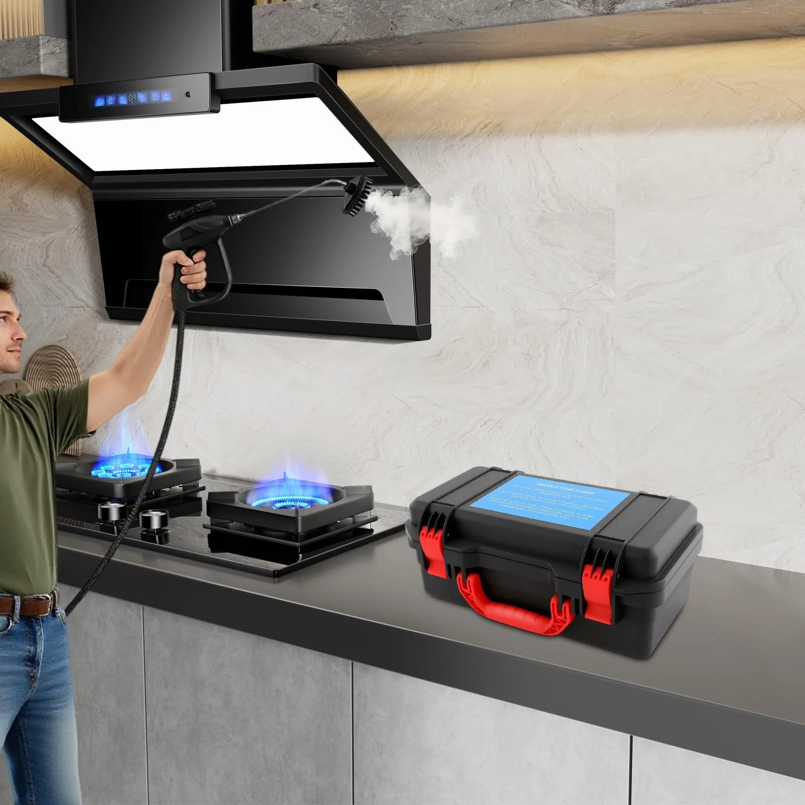 Пароочисник високого тиску портативний ручний 3000 Вт 220 В, фото №2 Пароочисник високого тиску портативний ручний 3000 Вт 220 В, фото №2