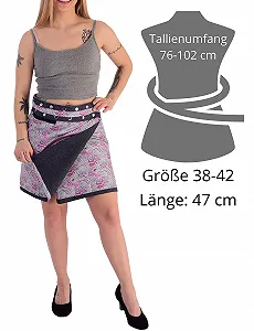 Мини-юбка Sunsa Джинс и хлопок Один размер Регулируемый Синий synthetic.ua - Фото 1