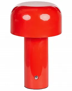 Настільна лампа Besos Метал Червона Акумуляторна Бездротова Сенсорна LED Вулична - Фото 1