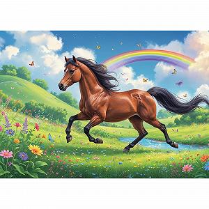 Пазл Trefl Родина Трефликів Dignified Horse 200 елементів synthetic.ua - Фото 1